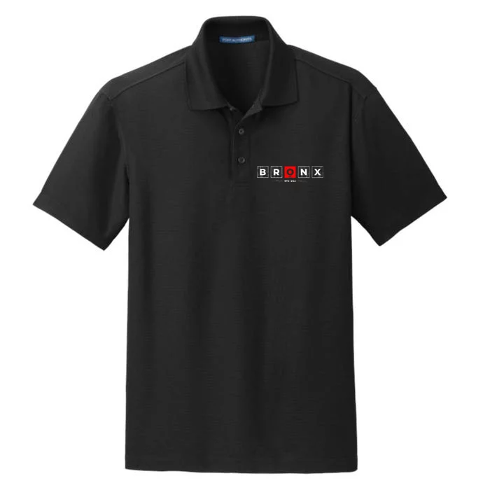 Bronx NYC USA Dry Zone Grid Performance Polo