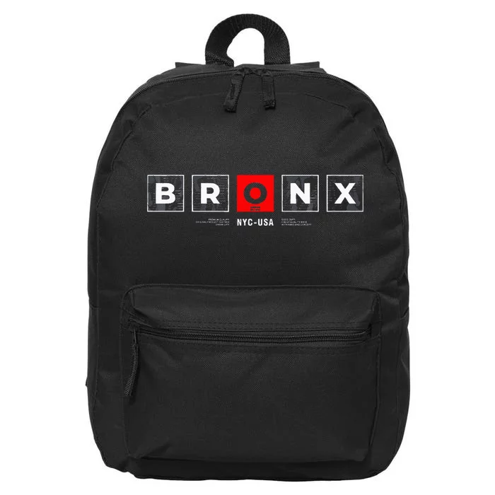 Bronx NYC USA 16 in Basic Backpack