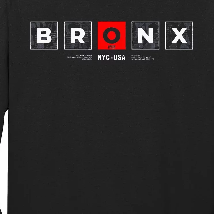 Bronx Nyc Usa Tall Long Sleeve T-Shirt