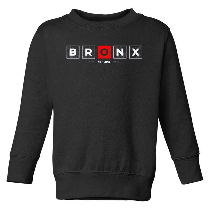 Bronx Nyc Usa Toddler Sweatshirt