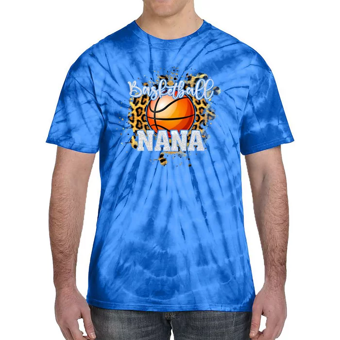 Basketball Nana Vintage Basketball Family Matching Gift Tie-Dye T-Shirt