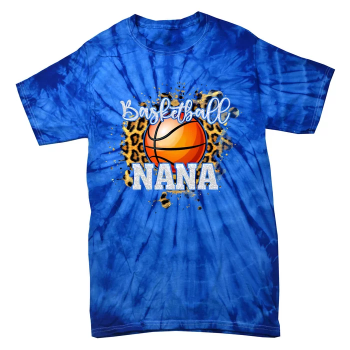 Basketball Nana Vintage Basketball Family Matching Gift Tie-Dye T-Shirt