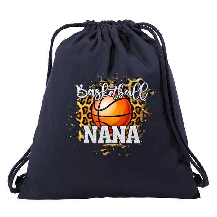 Basketball Nana Vintage Basketball Family Matching Gift Drawstring Bag