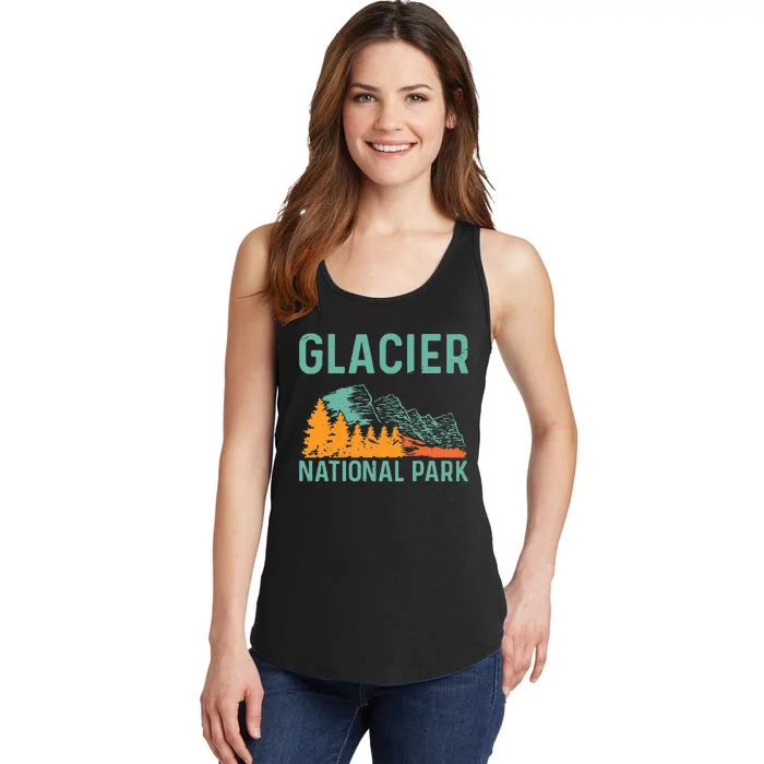 Beautiful Nature Vacation Glacier National Park Ladies Essential Tank