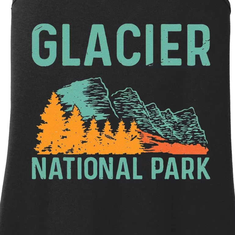 Beautiful Nature Vacation Glacier National Park Ladies Essential Tank