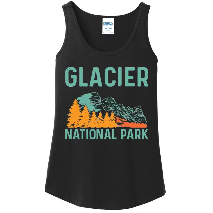 Beautiful Nature Vacation Glacier National Park Ladies Essential Tank