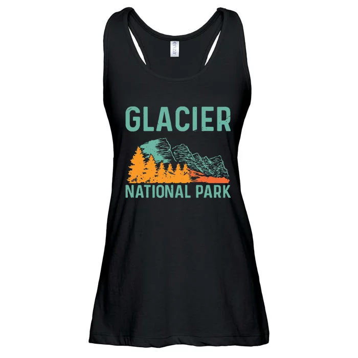 Beautiful Nature Vacation Glacier National Park Ladies Essential Flowy Tank