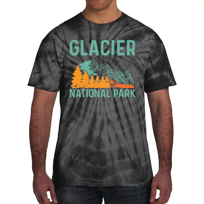 Beautiful Nature Vacation Glacier National Park Tie-Dye T-Shirt