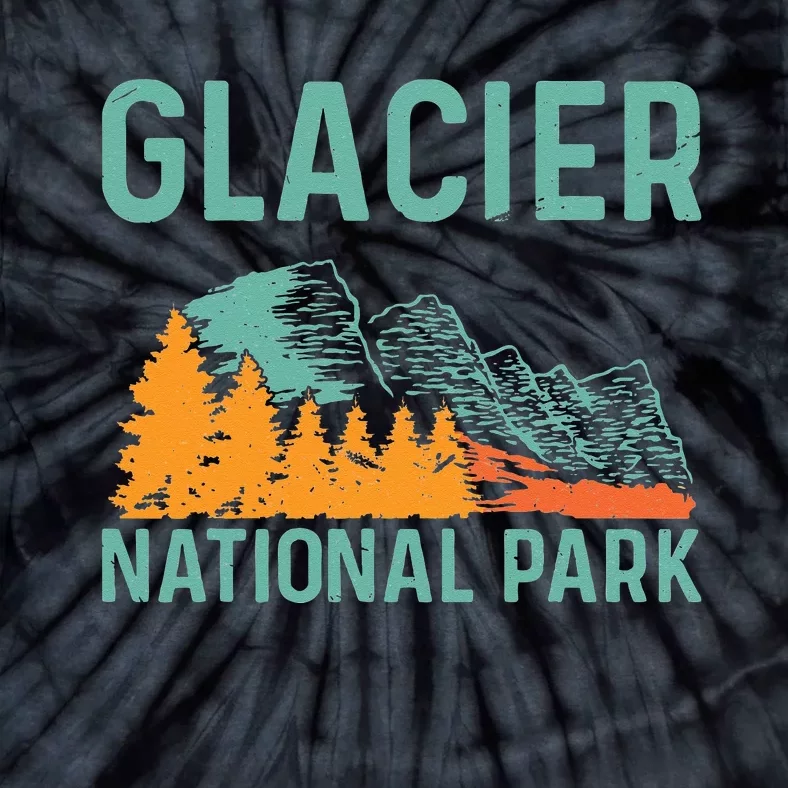 Beautiful Nature Vacation Glacier National Park Tie-Dye T-Shirt