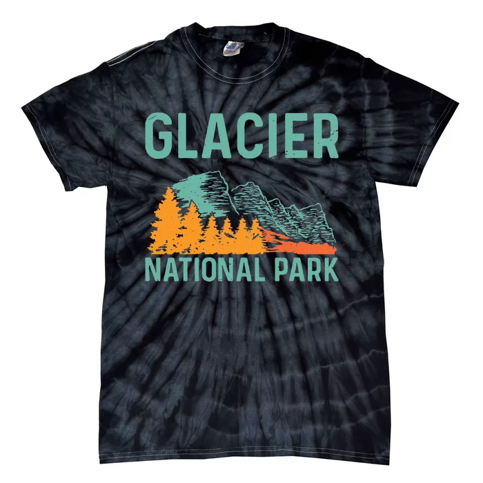 Beautiful Nature Vacation Glacier National Park Tie-Dye T-Shirt