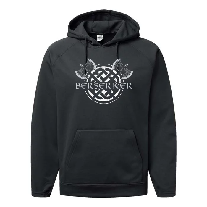 Berserker Nordic Valhalla Norseman Warrior Viking Performance Fleece Hoodie