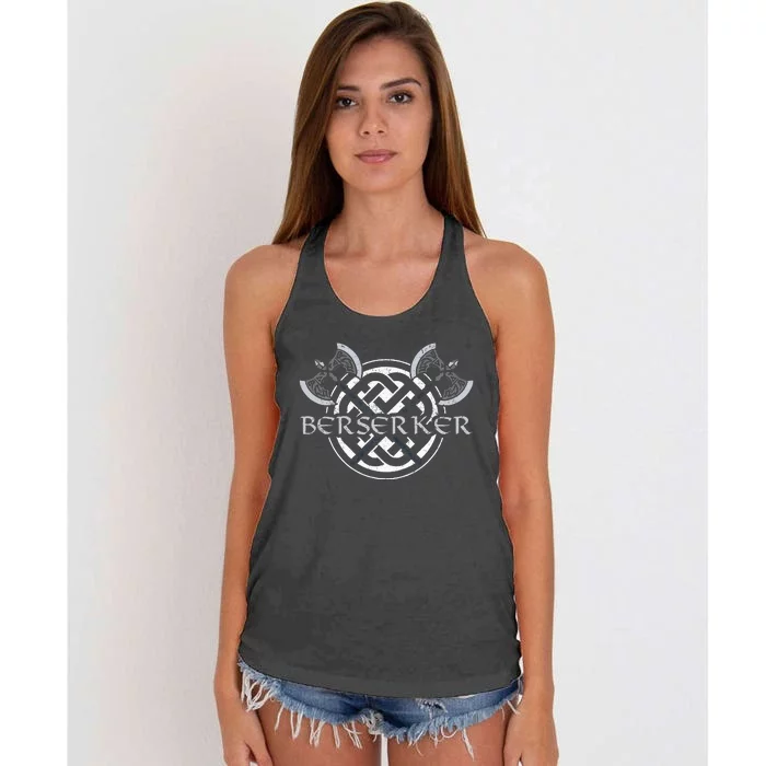 Berserker Nordic Valhalla Norseman Warrior Viking Women's Knotted Racerback Tank