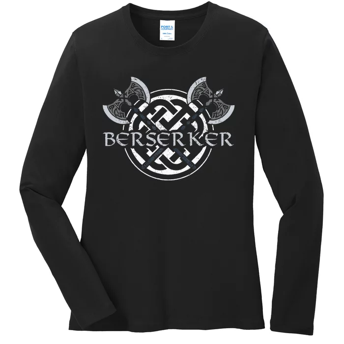 Berserker Nordic Valhalla Norseman Warrior Viking Ladies Long Sleeve Shirt