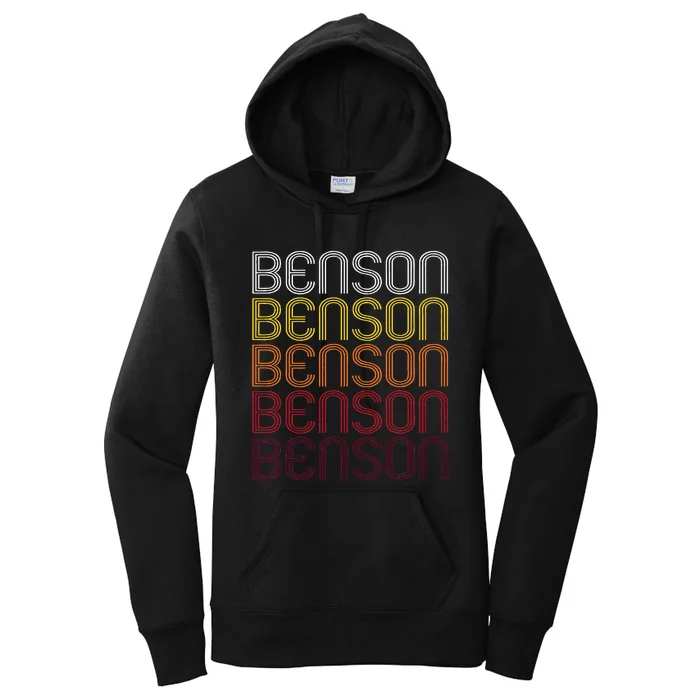 Benson Nc Vintage Style North Carolina Women's Pullover Hoodie