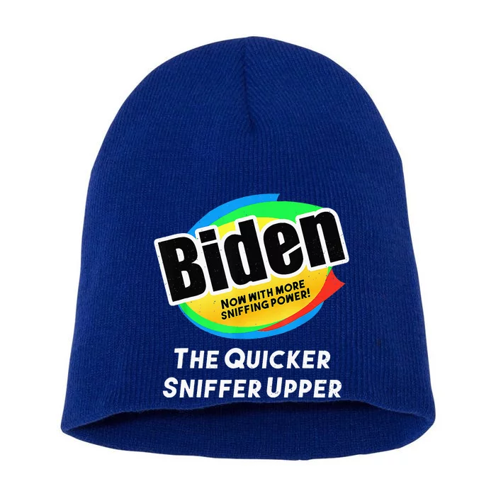 Biden Now With More Sniffing Power Short Acrylic Beanie