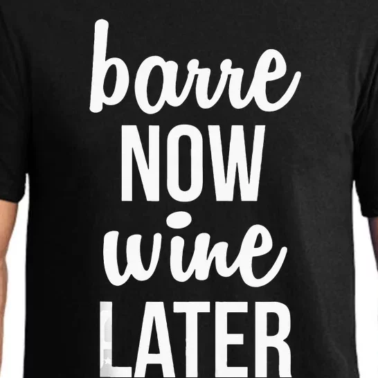 Barre Now Wine Later Pilates Workout Pajama Set