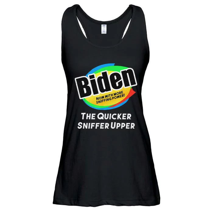 Biden Now With More Sniffing Power Satirical Design Ladies Essential Flowy Tank