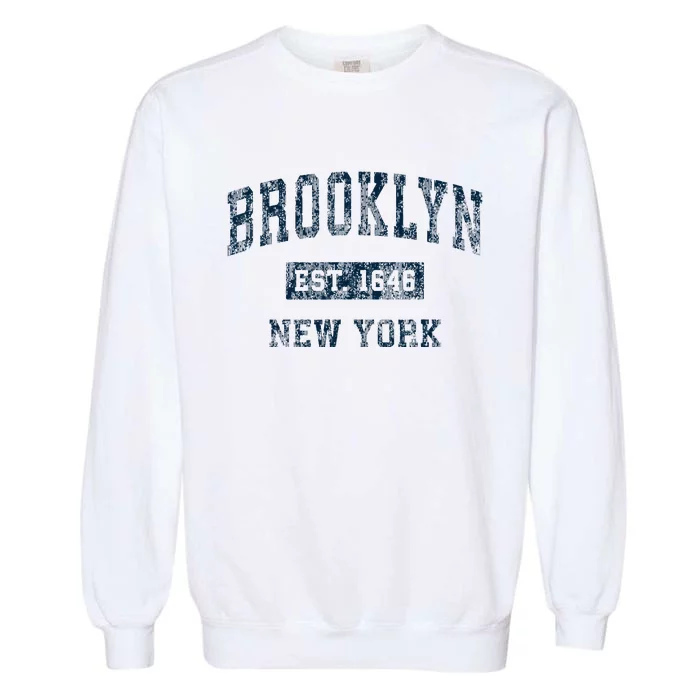 Brooklyn New York Ny Vintage Garment-Dyed Sweatshirt