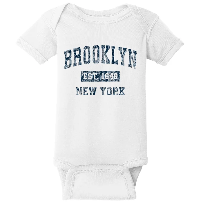 Brooklyn New York Ny Vintage Baby Bodysuit