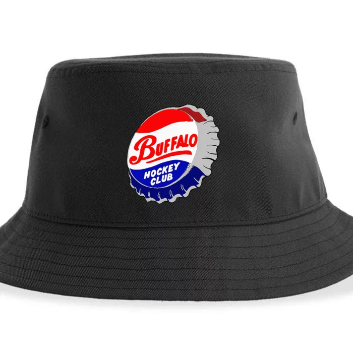 Buffalo New York Hockey Club Bottlecap Sustainable Bucket Hat