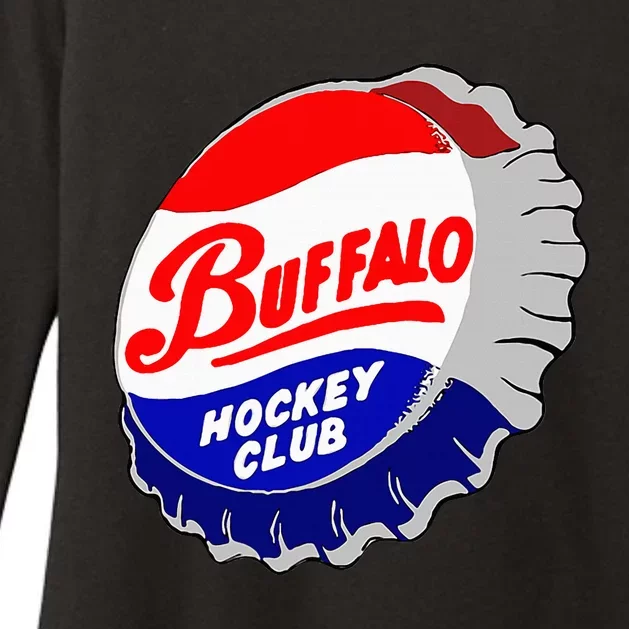 Buffalo New York Hockey Club Bottlecap Womens CVC Long Sleeve Shirt