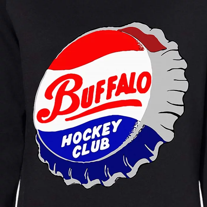 Buffalo New York Hockey Club Bottlecap Womens California Wash Sweatshirt