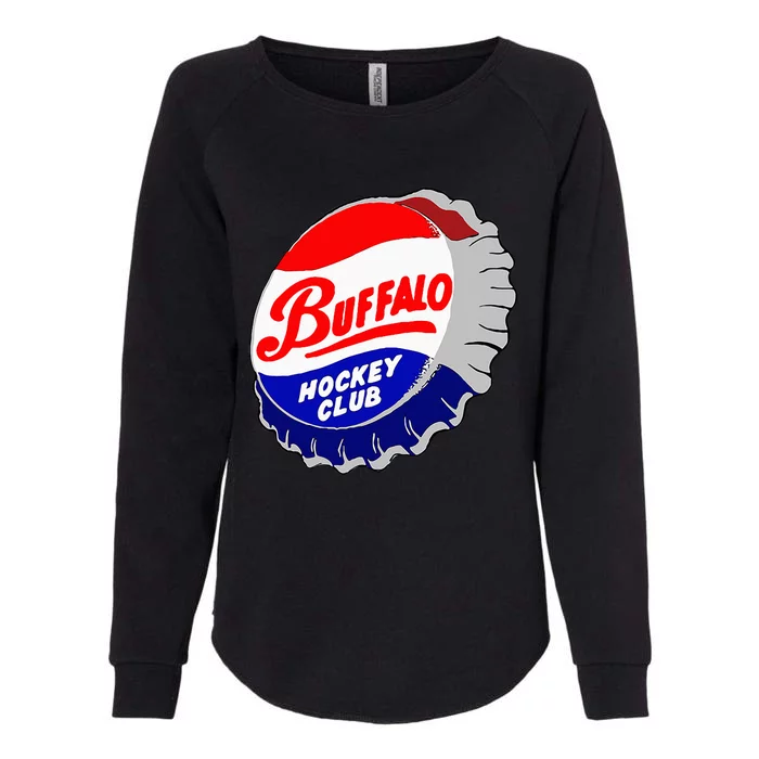 Buffalo New York Hockey Club Bottlecap Womens California Wash Sweatshirt