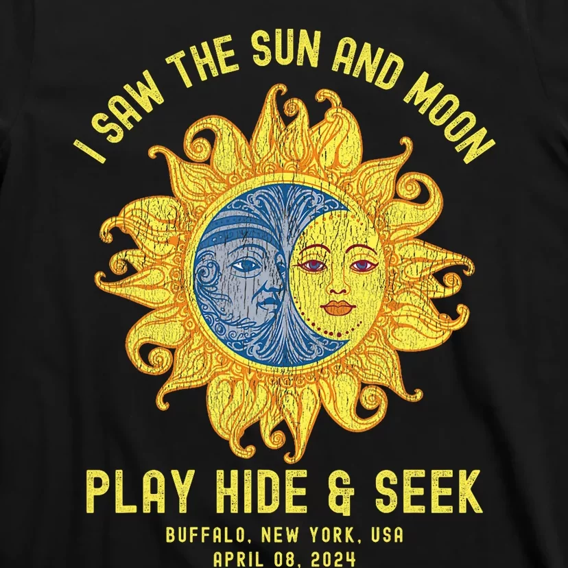 Buffalo New York Path Totality Solar Eclipse April 08 2024 T-Shirt