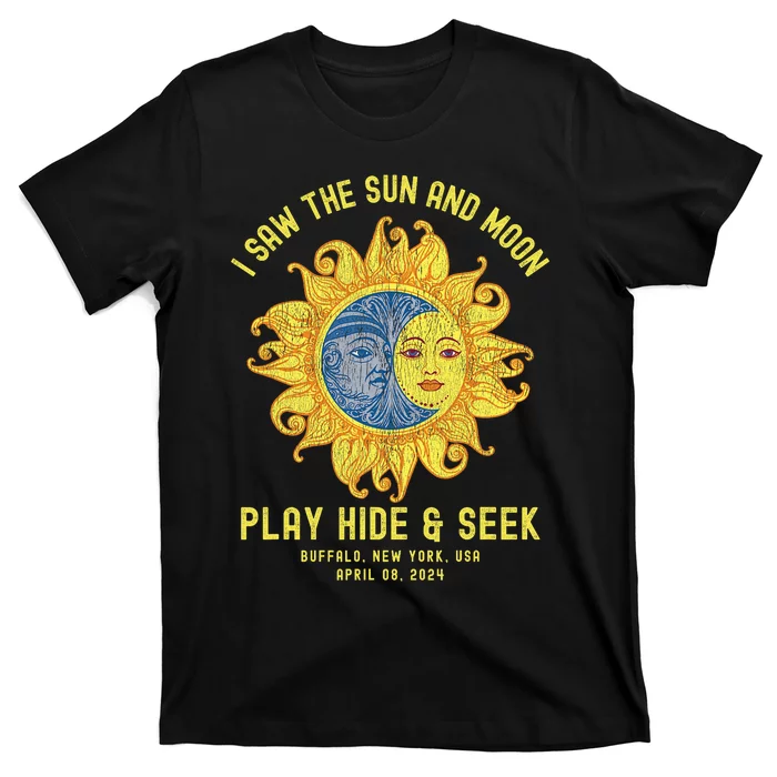 Buffalo New York Path Totality Solar Eclipse April 08 2024 T-Shirt