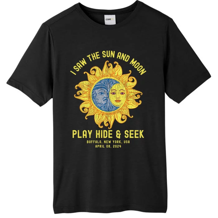 Buffalo New York Path Totality Solar Eclipse April 08 2024 ChromaSoft Performance T-Shirt