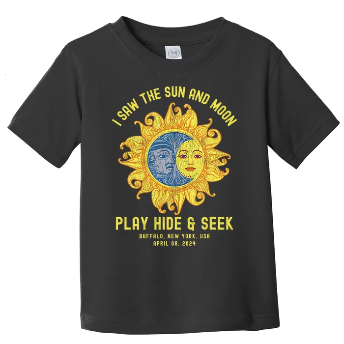 Buffalo New York Path Totality Solar Eclipse April 08 2024 Toddler T-Shirt