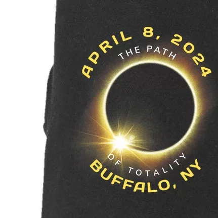 Buffalo New York Solar Eclipse Totality April 8 2024 Doggie 3-End Fleece Hoodie