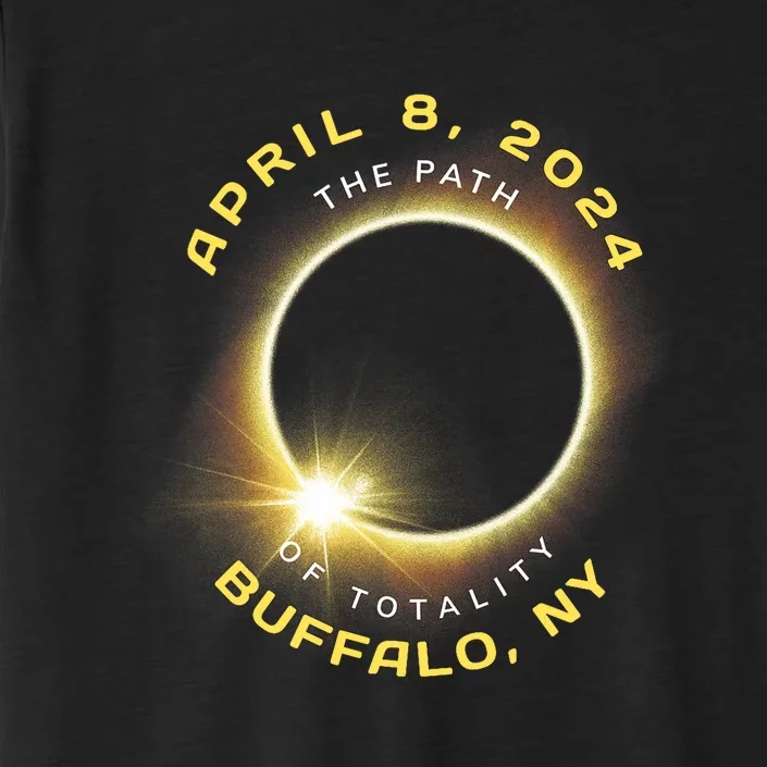 Buffalo New York Solar Eclipse Totality April 8 2024 ChromaSoft Performance T-Shirt