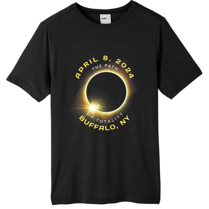 Buffalo New York Solar Eclipse Totality April 8 2024 ChromaSoft Performance T-Shirt