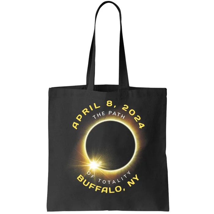 Buffalo New York Solar Eclipse Totality April 8 2024 Tote Bag