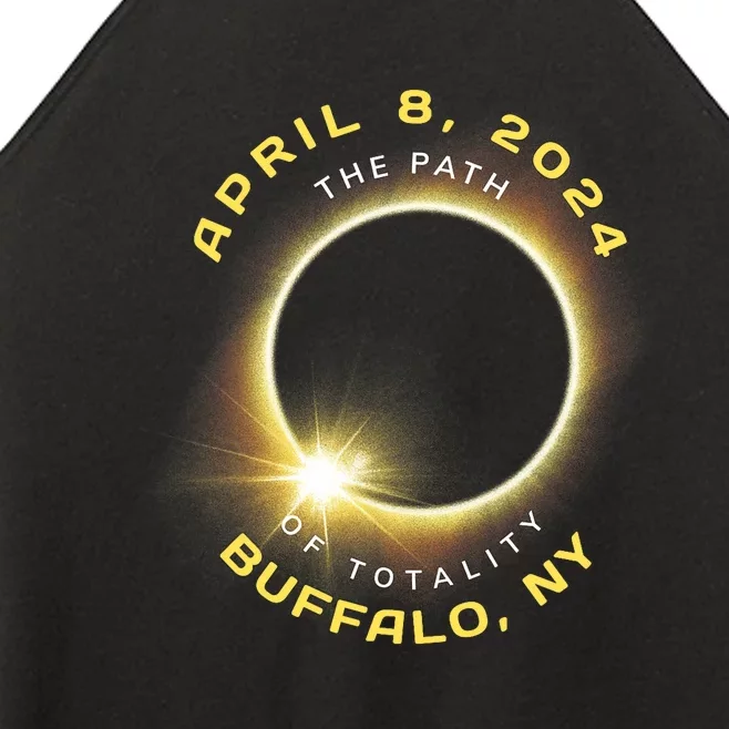 Buffalo New York Solar Eclipse Totality April 8 2024 Women’s Perfect Tri Rocker Tank