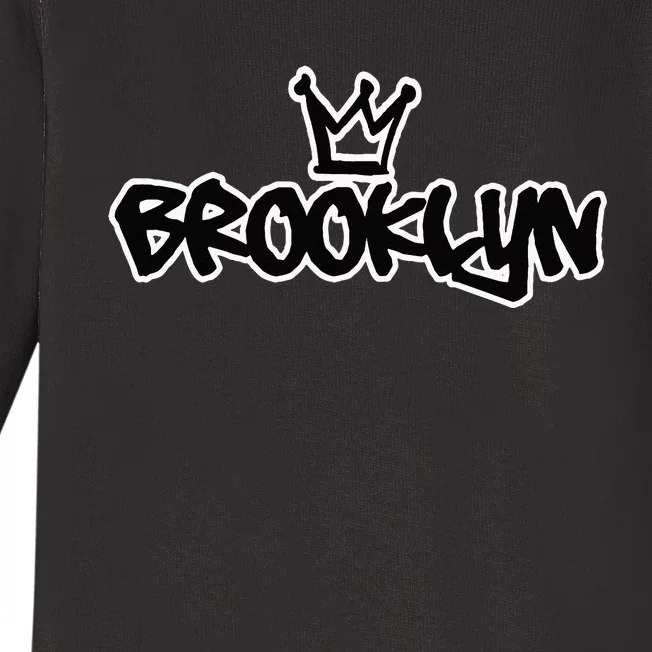 Brooklyn New York Graffiti Hip Hop Baby Long Sleeve Bodysuit