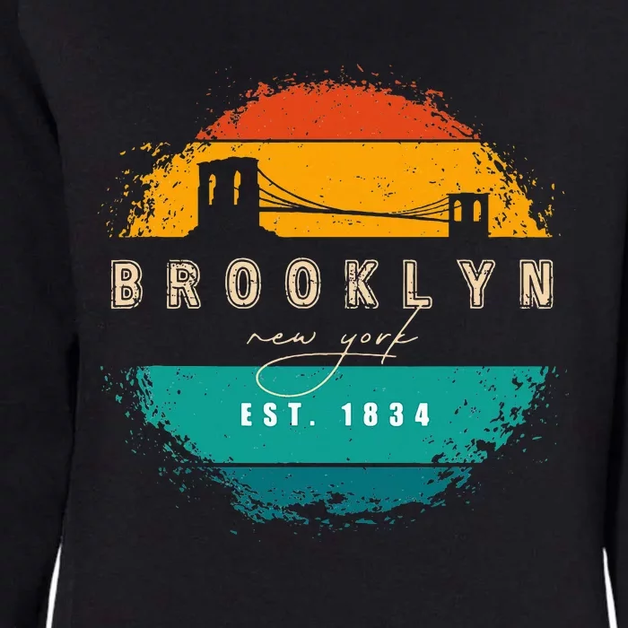 Brooklyn New York Womens California Wash Sweatshirt