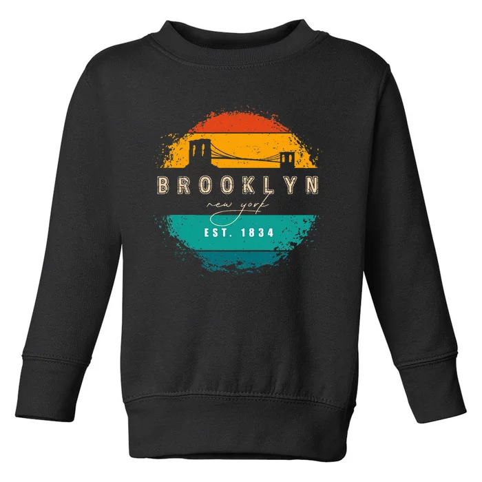 Brooklyn New York Toddler Sweatshirt