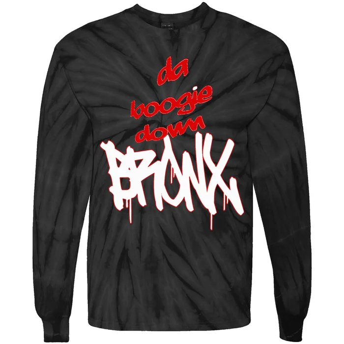 Bronx New York Da Boogie Down Bronx Tie-Dye Long Sleeve Shirt