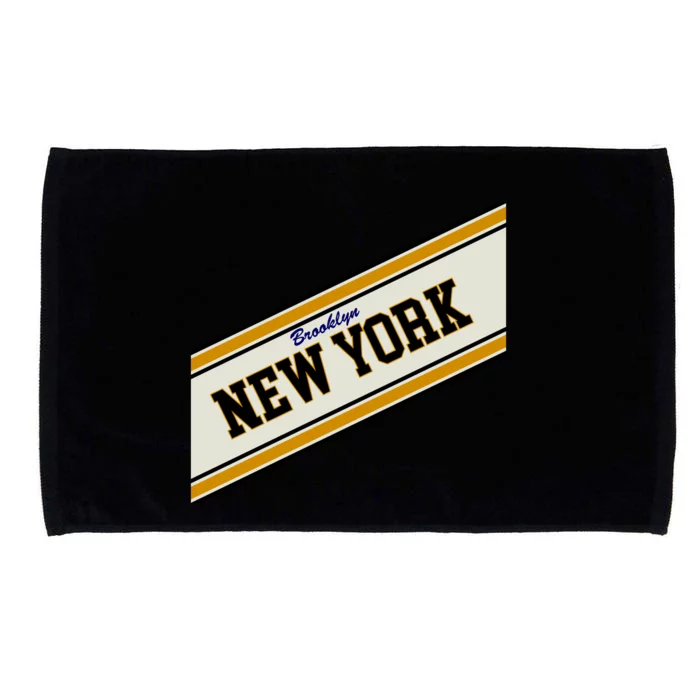 Brooklyn New York Varsity Logo Microfiber Hand Towel