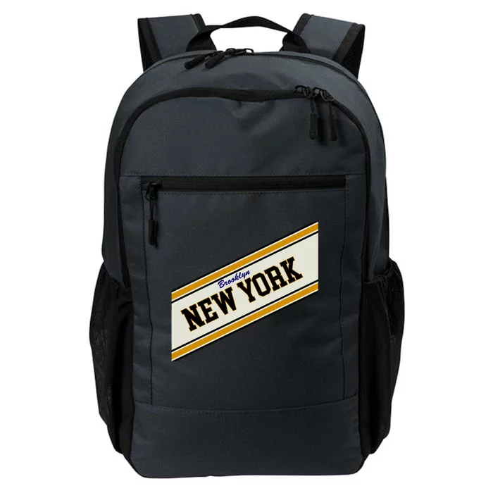 Brooklyn New York Varsity Logo Daily Commute Backpack