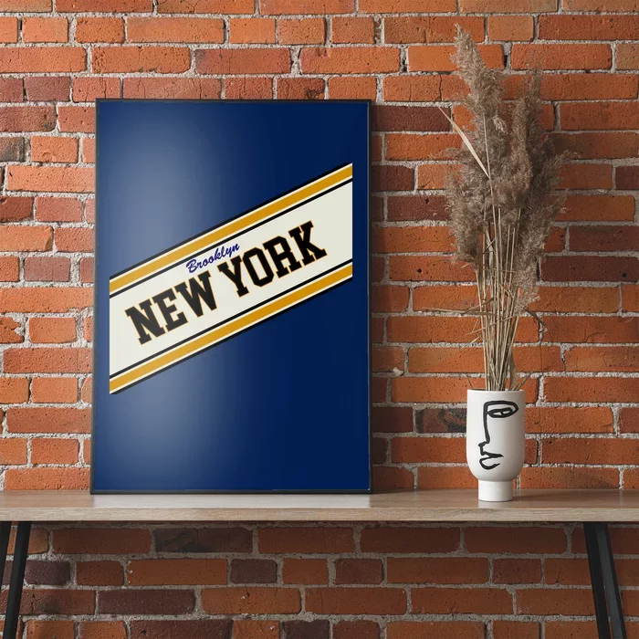 Brooklyn New York Varsity Logo Poster