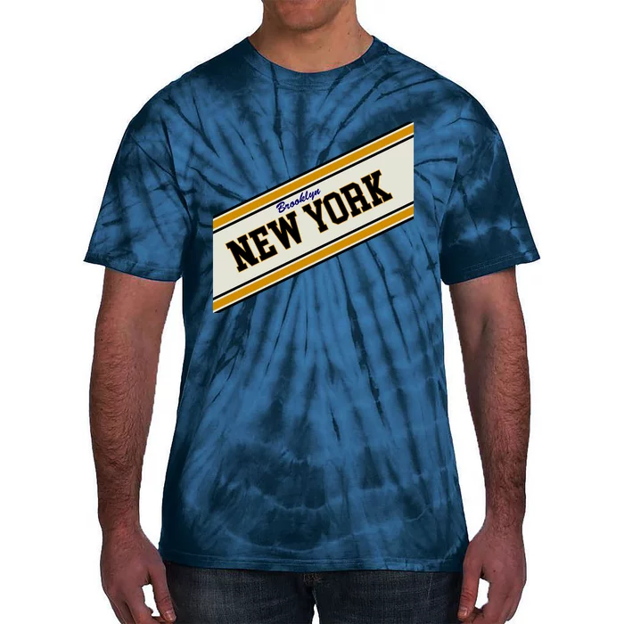 Brooklyn New York Varsity Logo Tie-Dye T-Shirt