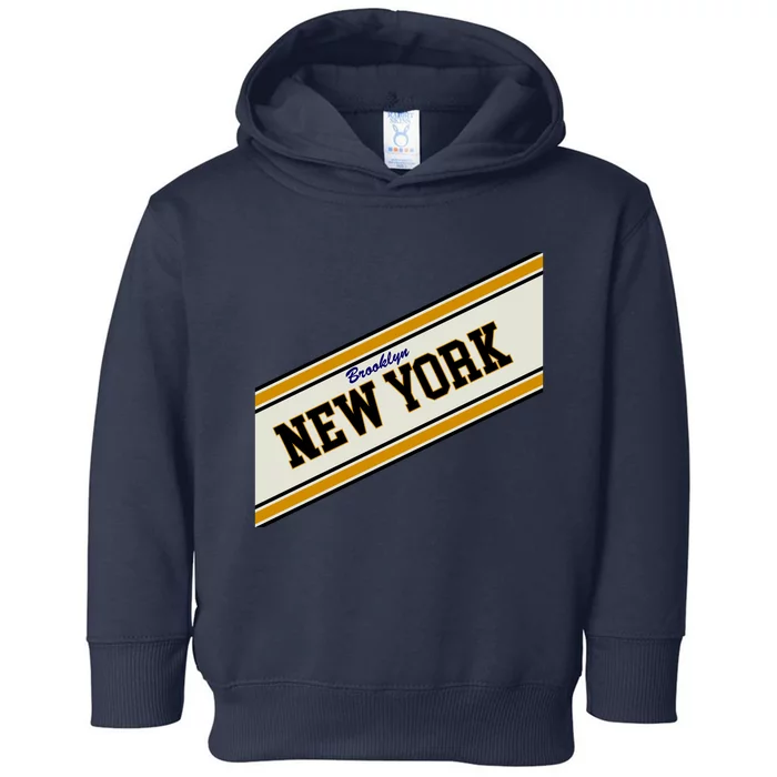 Brooklyn New York Varsity Logo Toddler Hoodie