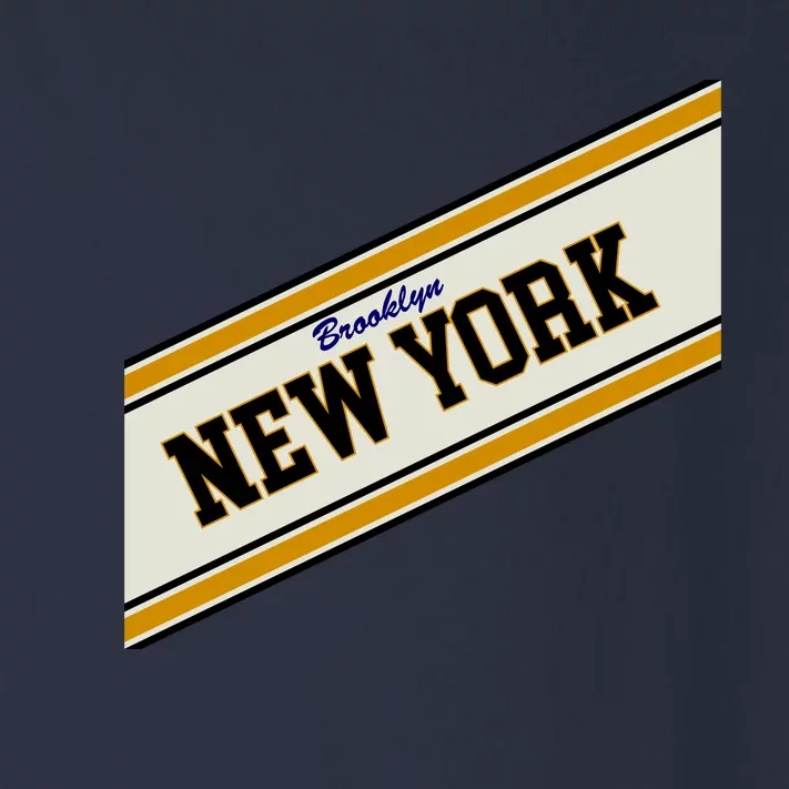 Brooklyn New York Varsity Logo Toddler Long Sleeve Shirt