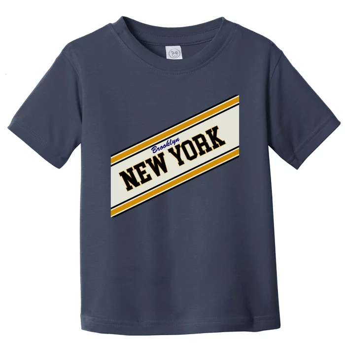 Brooklyn New York Varsity Logo Toddler T-Shirt