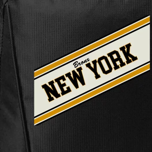 Bronx New York Varsity Logo City Backpack