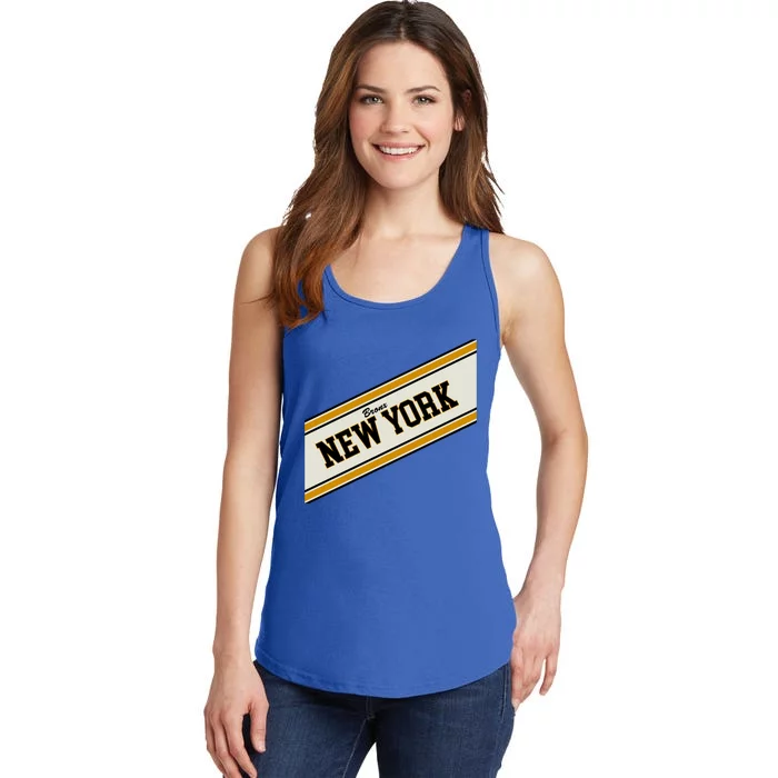 Bronx New York Varsity Logo Ladies Essential Tank