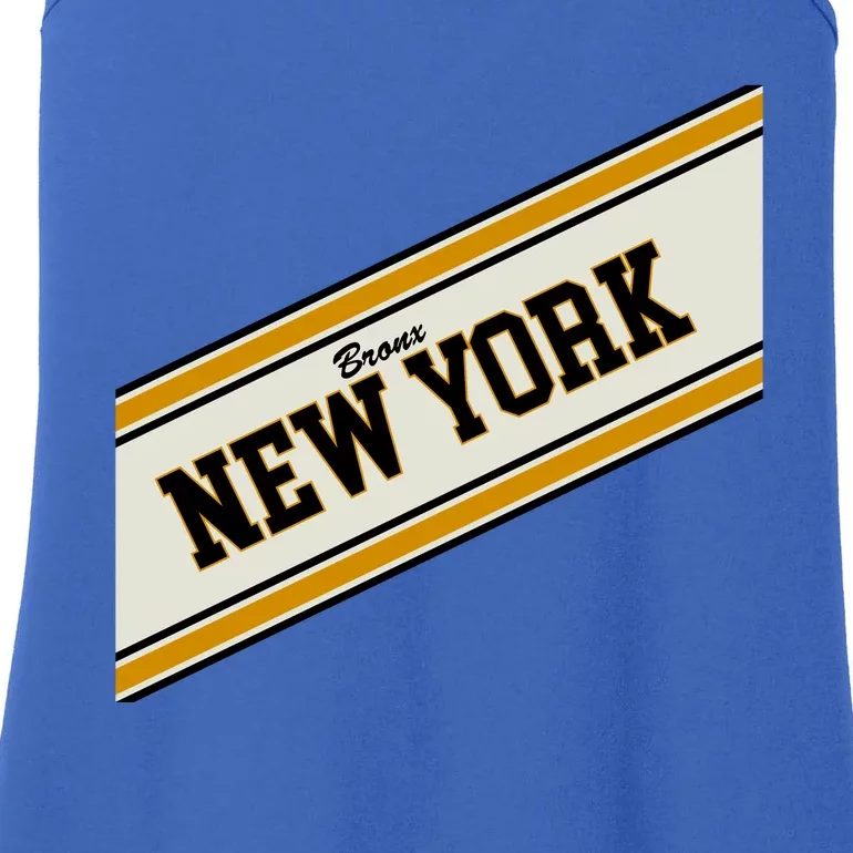 Bronx New York Varsity Logo Ladies Essential Tank